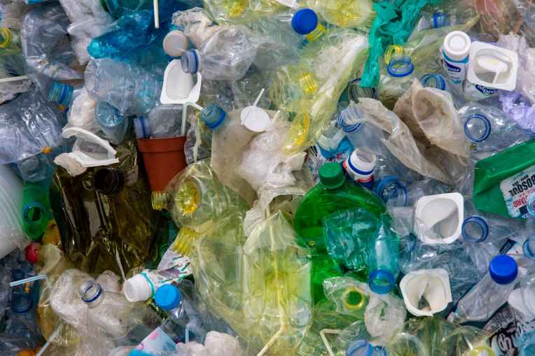 photo of plastic bottles